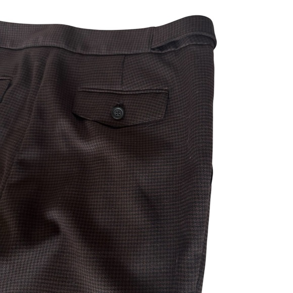 NWOT BROOKS BROTHERS RED FLEECE WOOL BLEND BROWN TWEED TROUSERS SIZE 4 - Picture 7 of 14